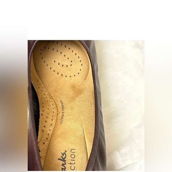 Clark’s Neiley Pearl burgundy shoes ,various sizes women,NEW,leather,chunky heel - Picture 17 of 17